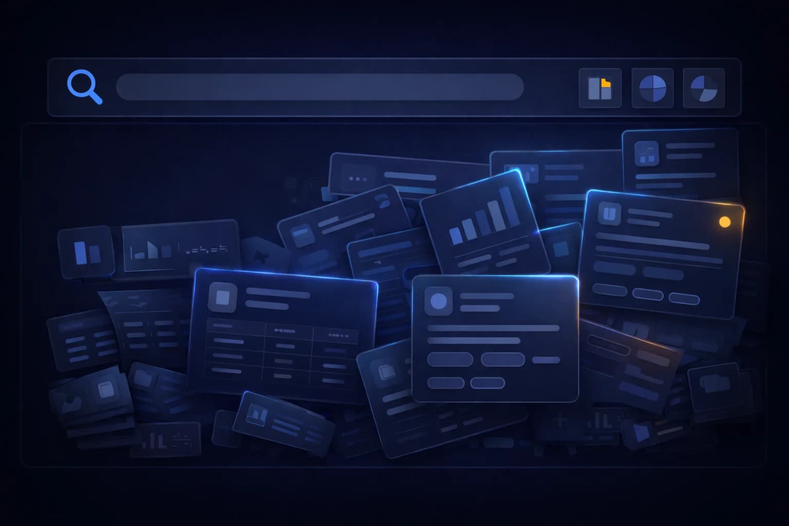Scattered Excel files representing disorganized vendor data